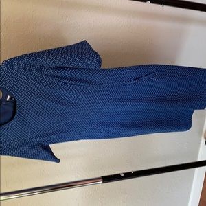 Patterned sheath dress with pockets